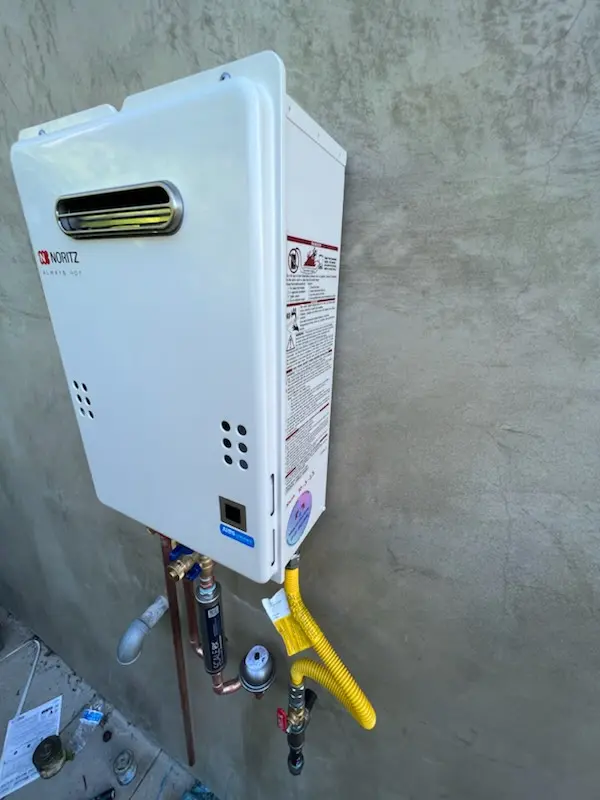 Tankless water heater installation for Thunder Alley homes